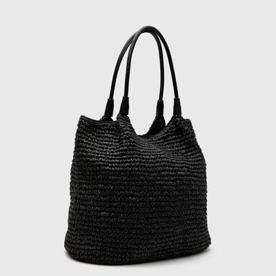 Imagen 2 del producto Tote Raffia Black Bubba