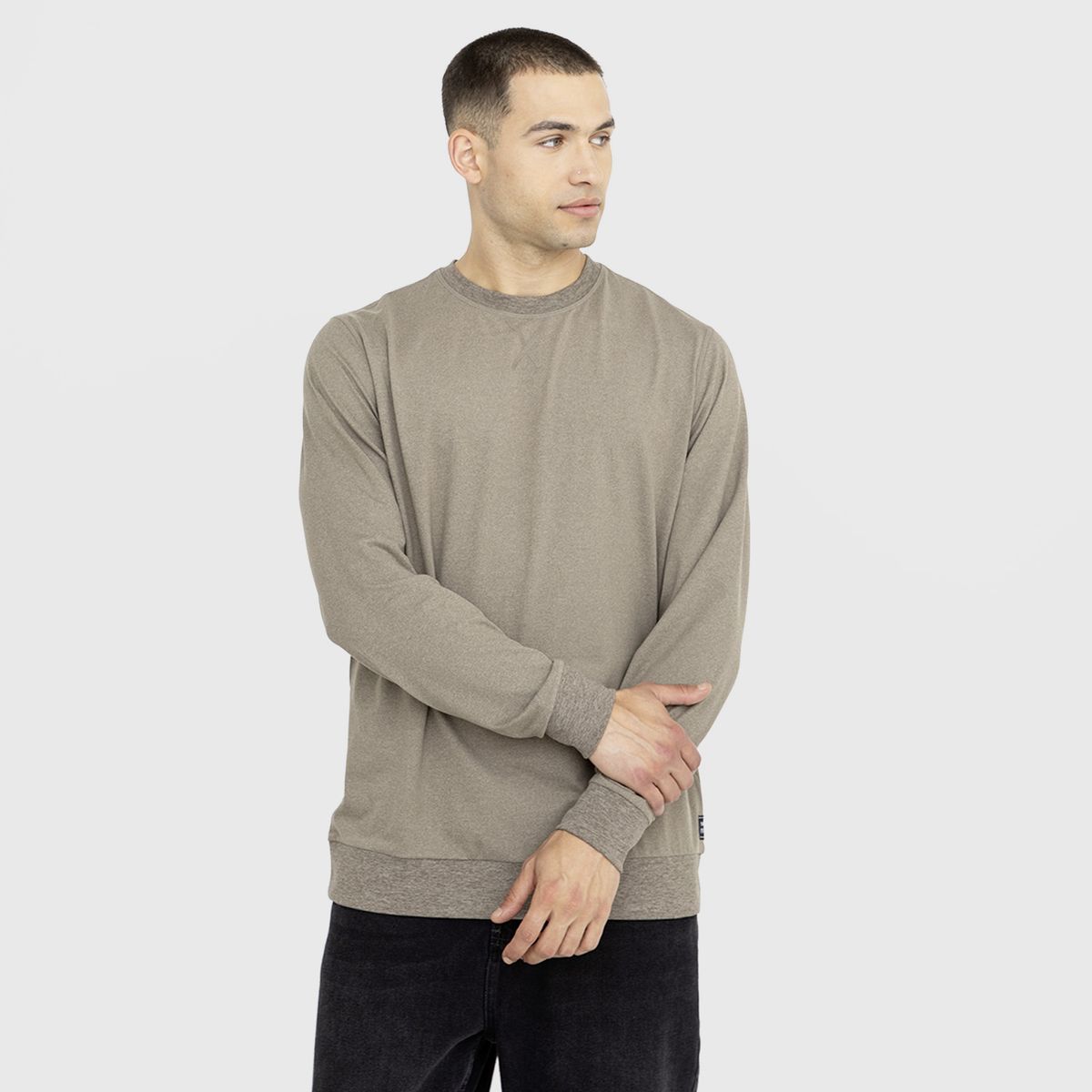BLACK - Crewneck Ultra Soft Cafe Black Bubba