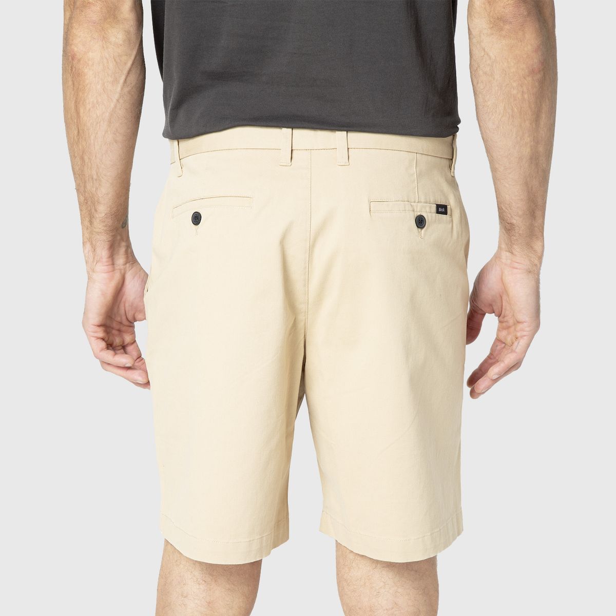 BLACK - Short Cotton Beige Black Bubba