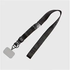 BLACK - Lanyard Logo Black Bubba