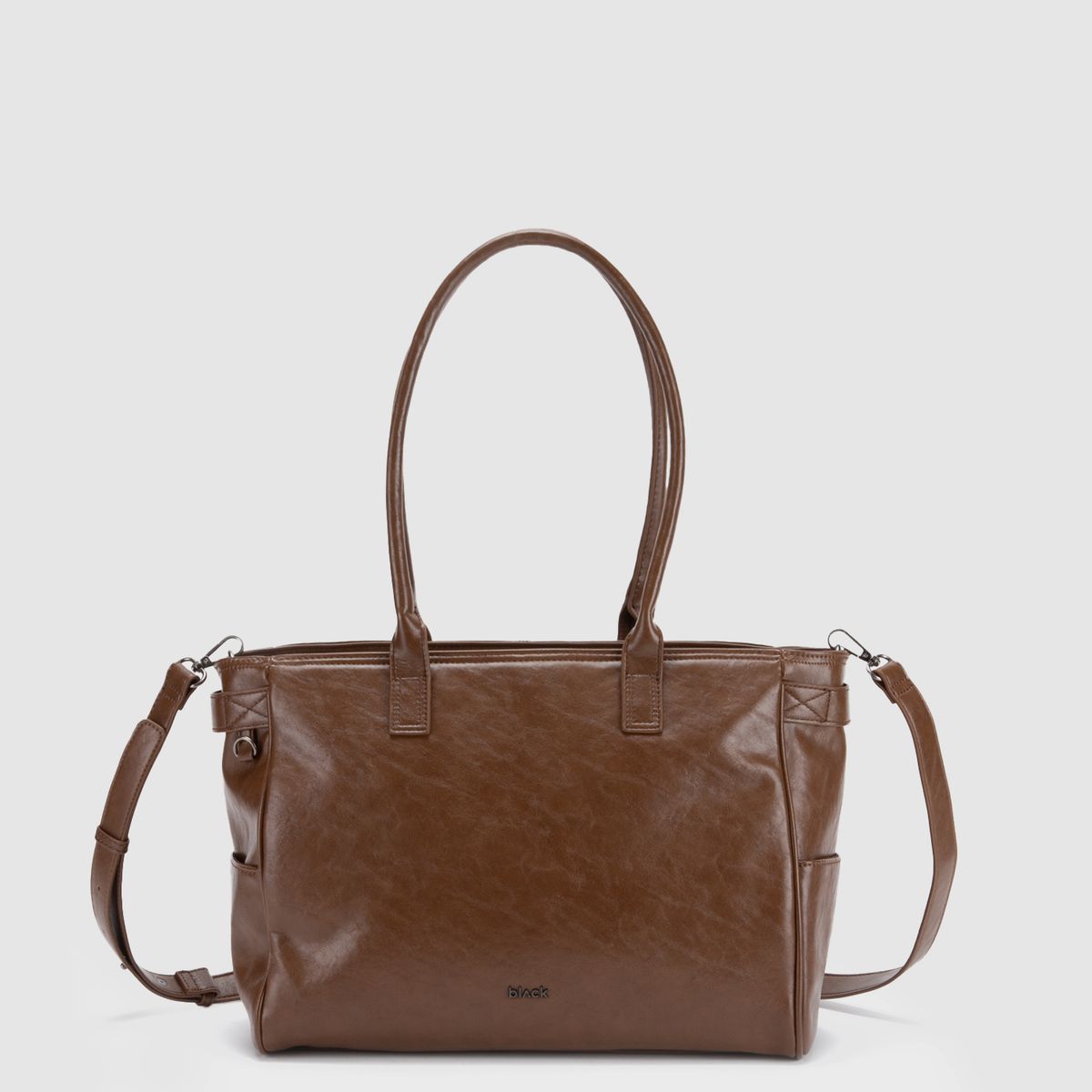 BLACK - Bolso Tote The Line Moka Black Bubba