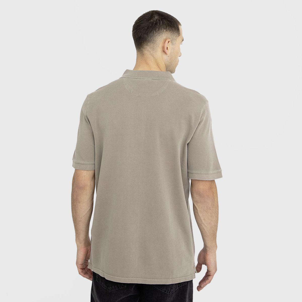 BLACK - Polera Polo Pique Cafe Claro Black Bubba