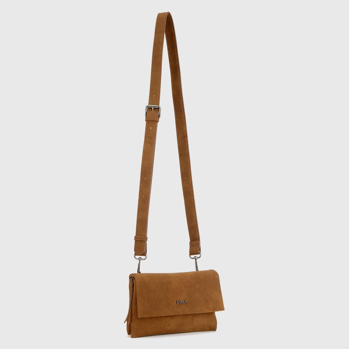 BLACK - Cartera Suede Camel Mini Black Bubba