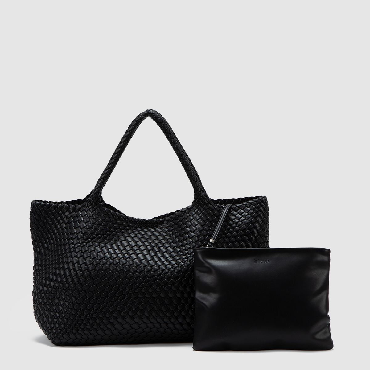 BLACK - Cartera Tote Braids Black Black Bubba