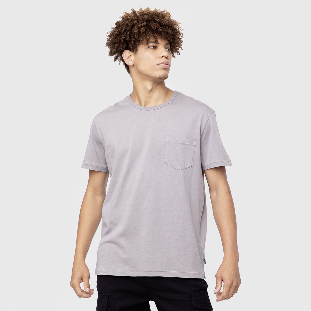 BLACK BUBBA - Organic Cotton  Tee Grey  Black Bubba