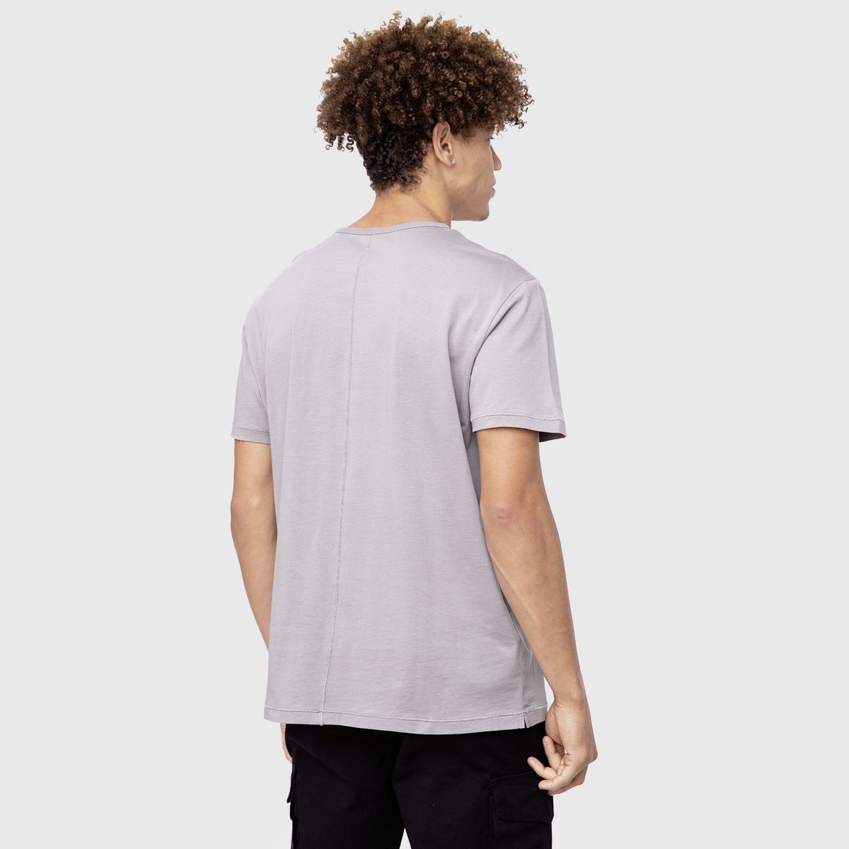 BLACK BUBBA - Organic Cotton  Tee Grey  Black Bubba