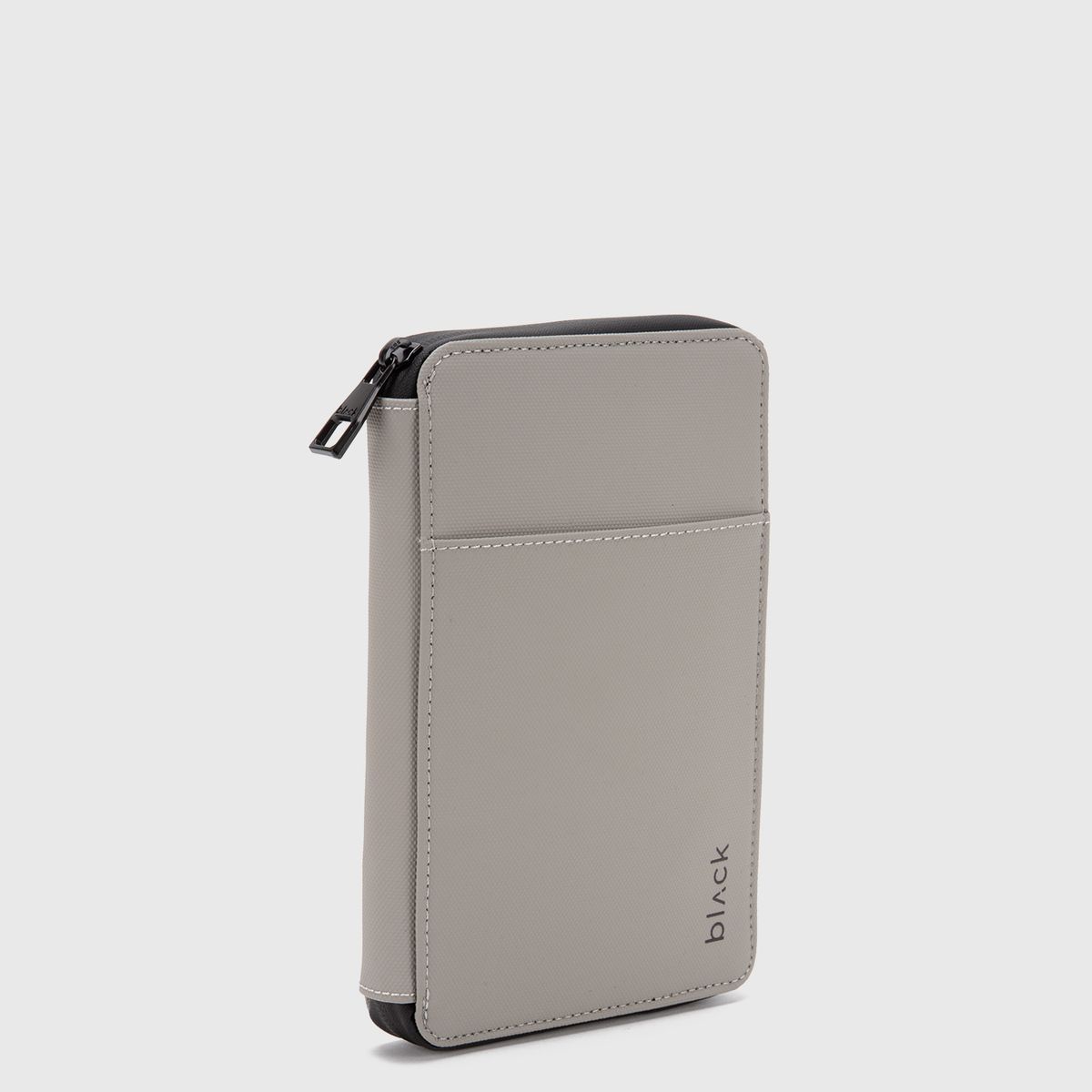 BLACK - Passport Holder Travel Transit Bone Black Bubba