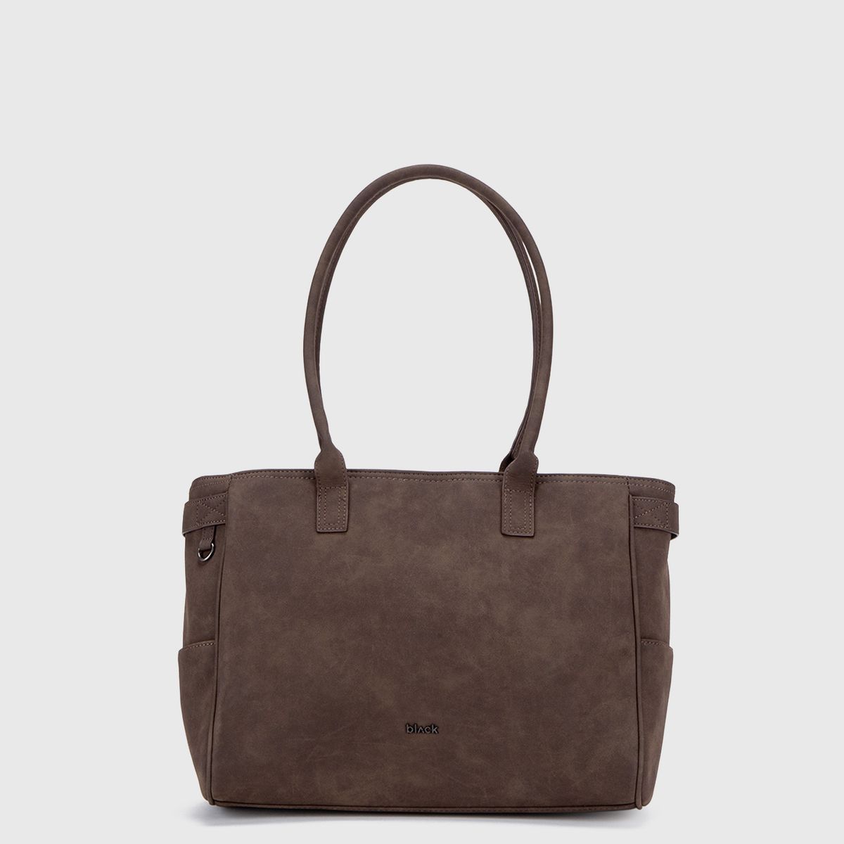 BLACK - Bolso Tote Suede Moka Black Bubba