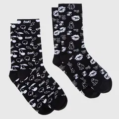 BLACK - Set Calcetin Kiss Bubba