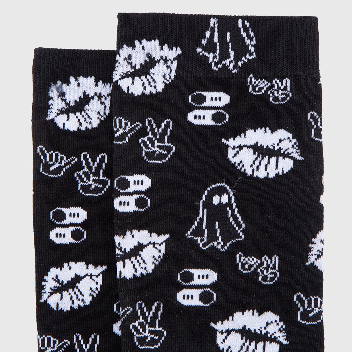 BLACK - Set Calcetin Kiss Black Bubba