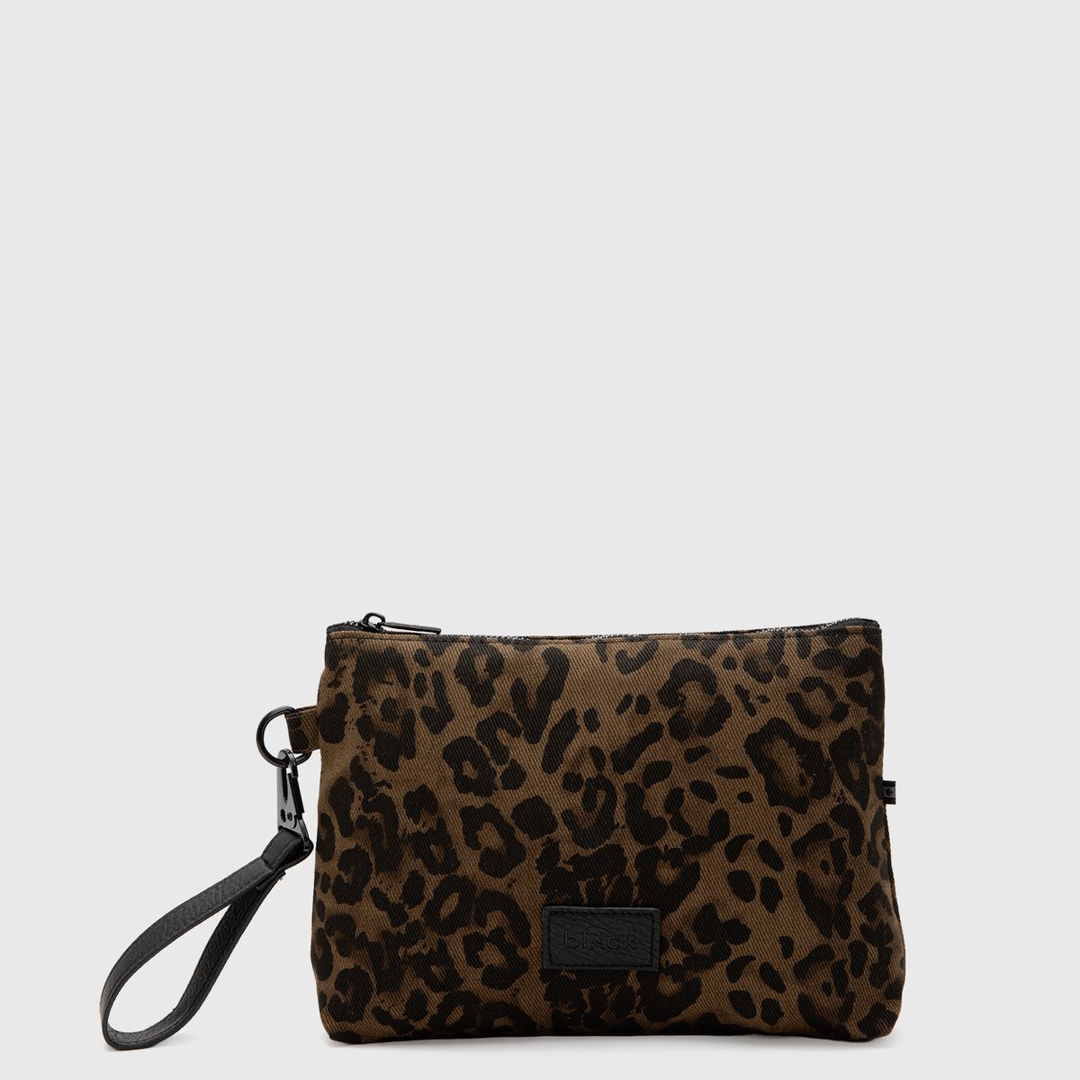 BLACK - Cartera Clutch Canvas Leo Black Bubba