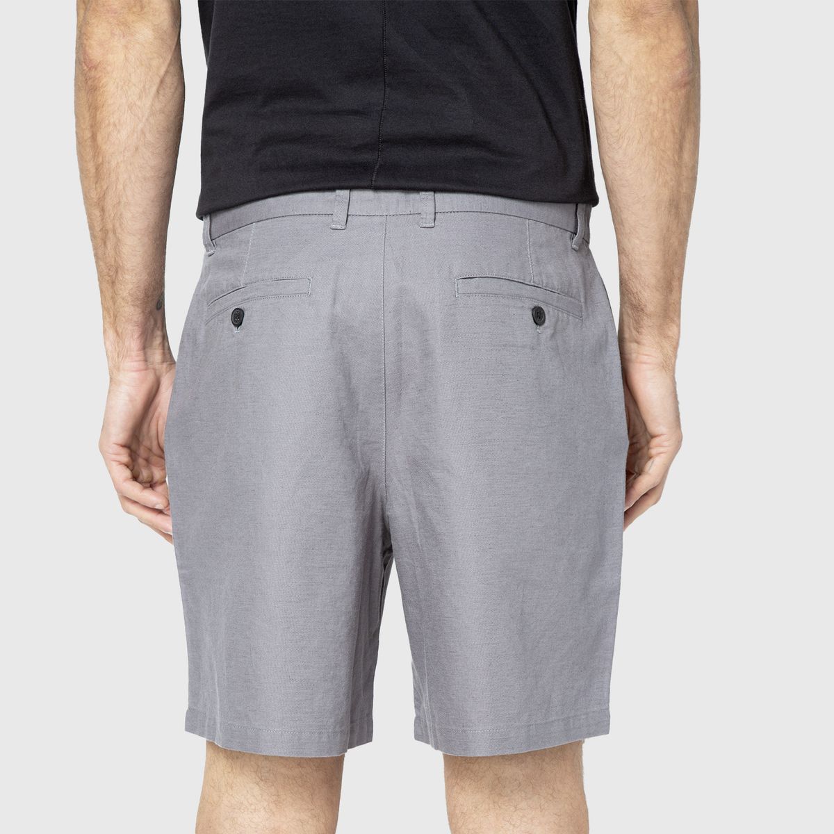 BLACK - Short Lino Grey Black Bubba