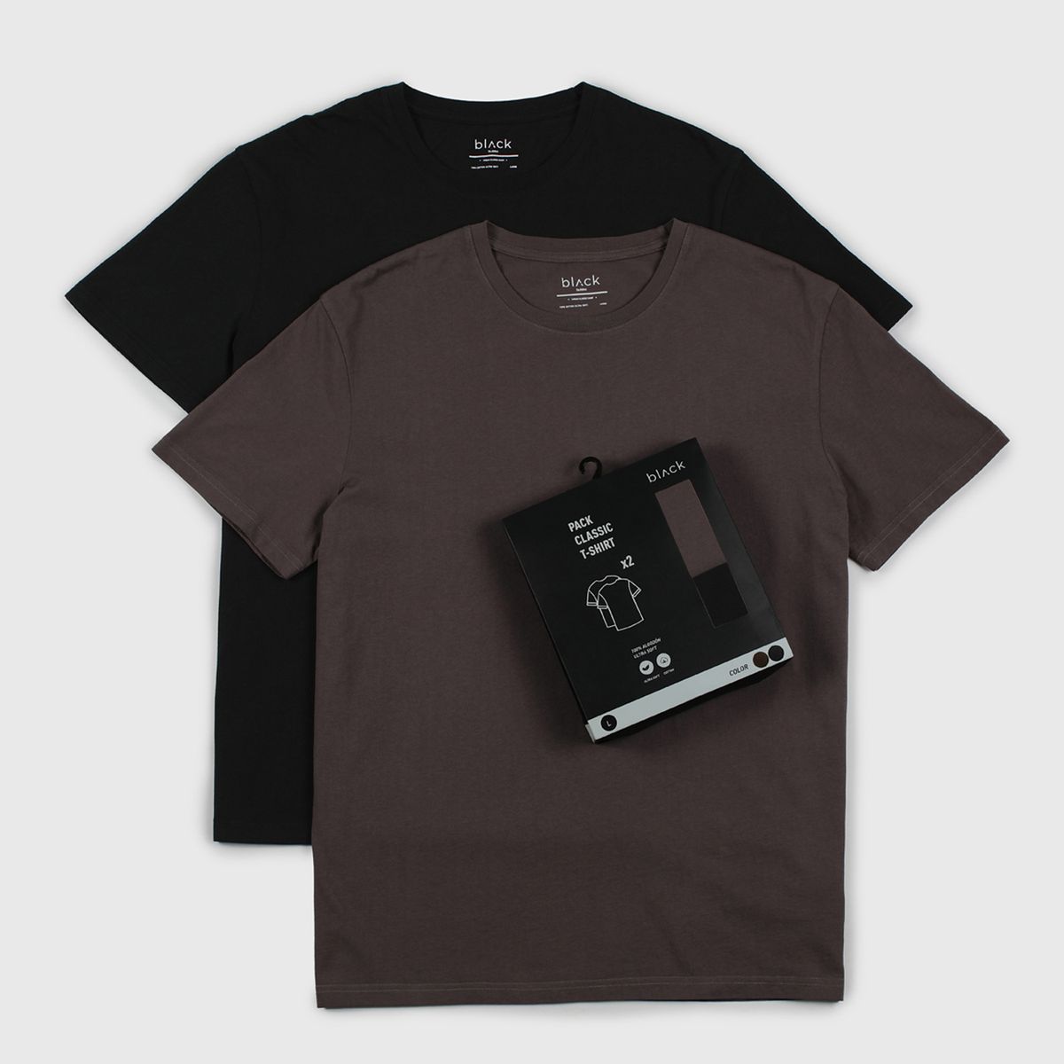 BLACK - Set 2 Poleras Color Black Bubba