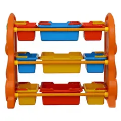 GENERICO - MUEBLE ORGANIZADOR DE PLASTICO 9 ESPACIOS PARA NIÑOS