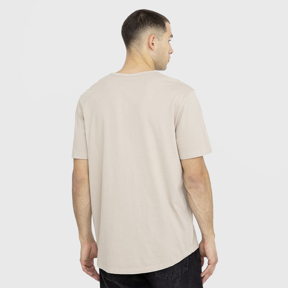 BLACK BUBBA - Polera Henley Beige Black Bubba
