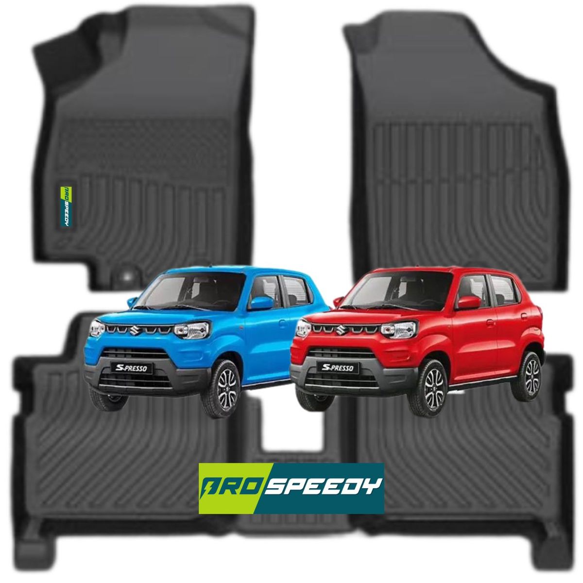 GENERICO - PISOS CALCE PERFECTO PROSPEEDY SUZUKI SPRESSO 3PIEZAS