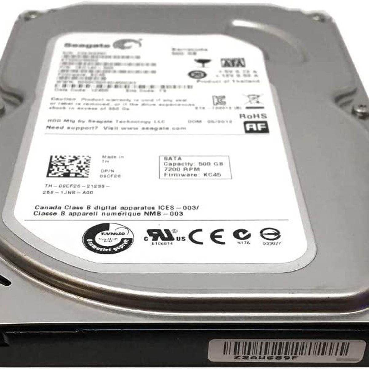 SEAGATE - Disco duro ST500DM002 Barracuda 500 GB SATA 35 Reacondicionado