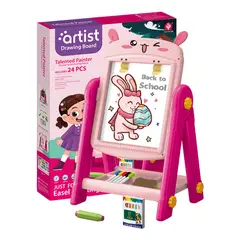 GENERICO - PIZARRA ACRILICA MAGNETICA TIZA MONTESSORI ROSA