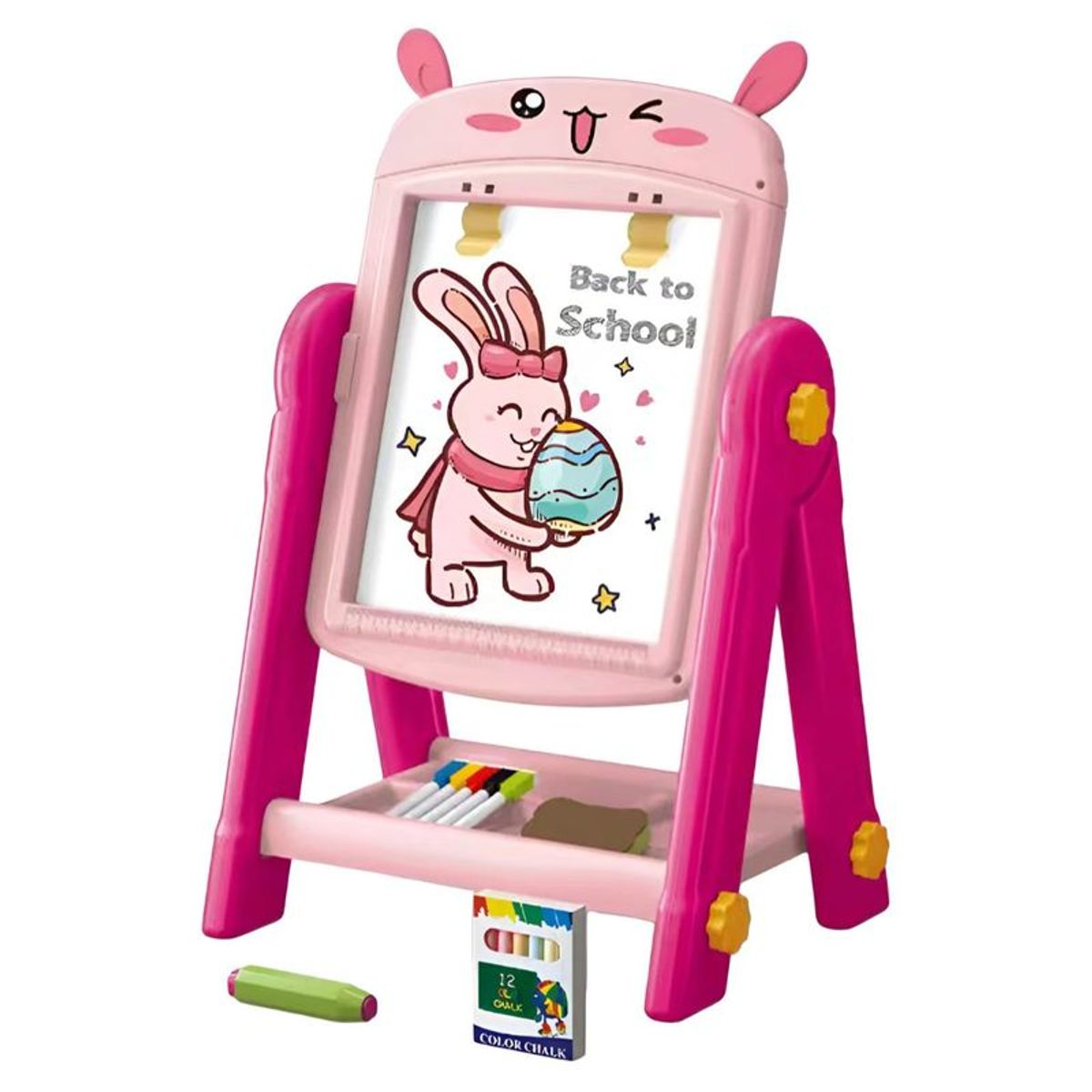 GENERICO - PIZARRA ACRILICA MAGNETICA TIZA MONTESSORI ROSA