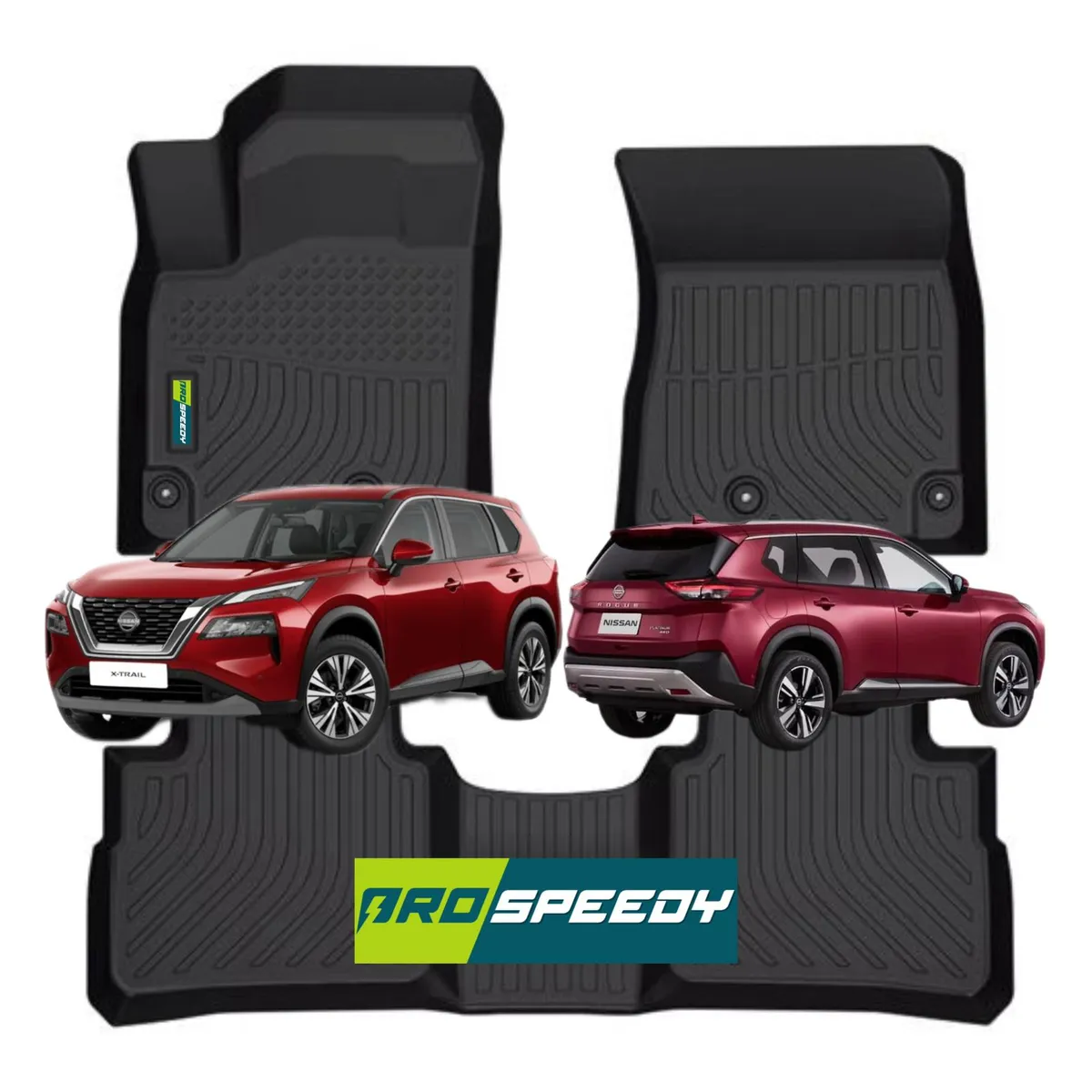 GENERICO - PISOS CALCE PERFECTO PROSPEEDY NISSAN XTRAIL 2022+ 3PIEZAS