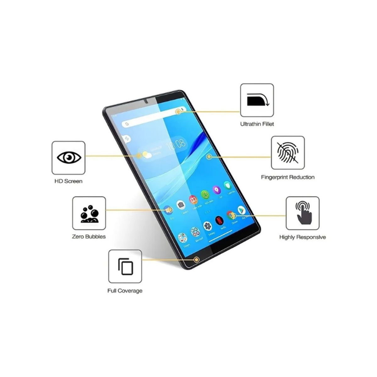 GENERICO - Lamina de Vidrio Templado Para Samsung Galaxy Tab A11 8.7 2025