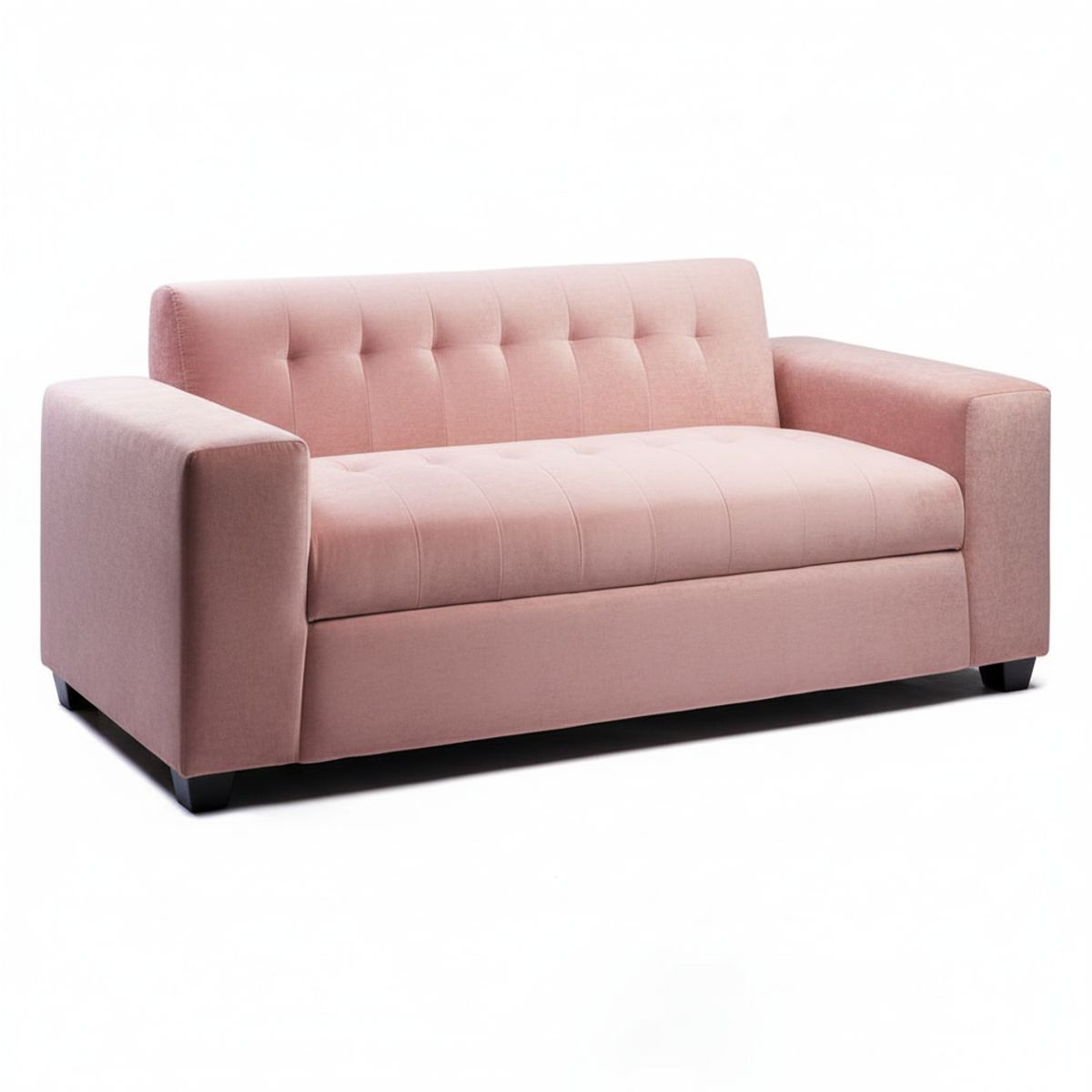 MUEBLES NEW - SOFA DOS CUERPOS PALO ROSA FELPA