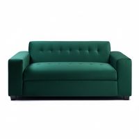 SOFA DOS CUERPOS VERDE FELPA