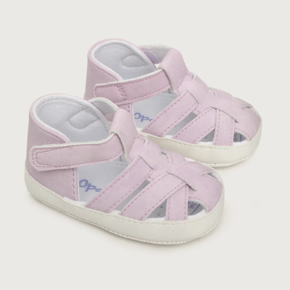 OPALINE - Sandalia de niña textil Morado