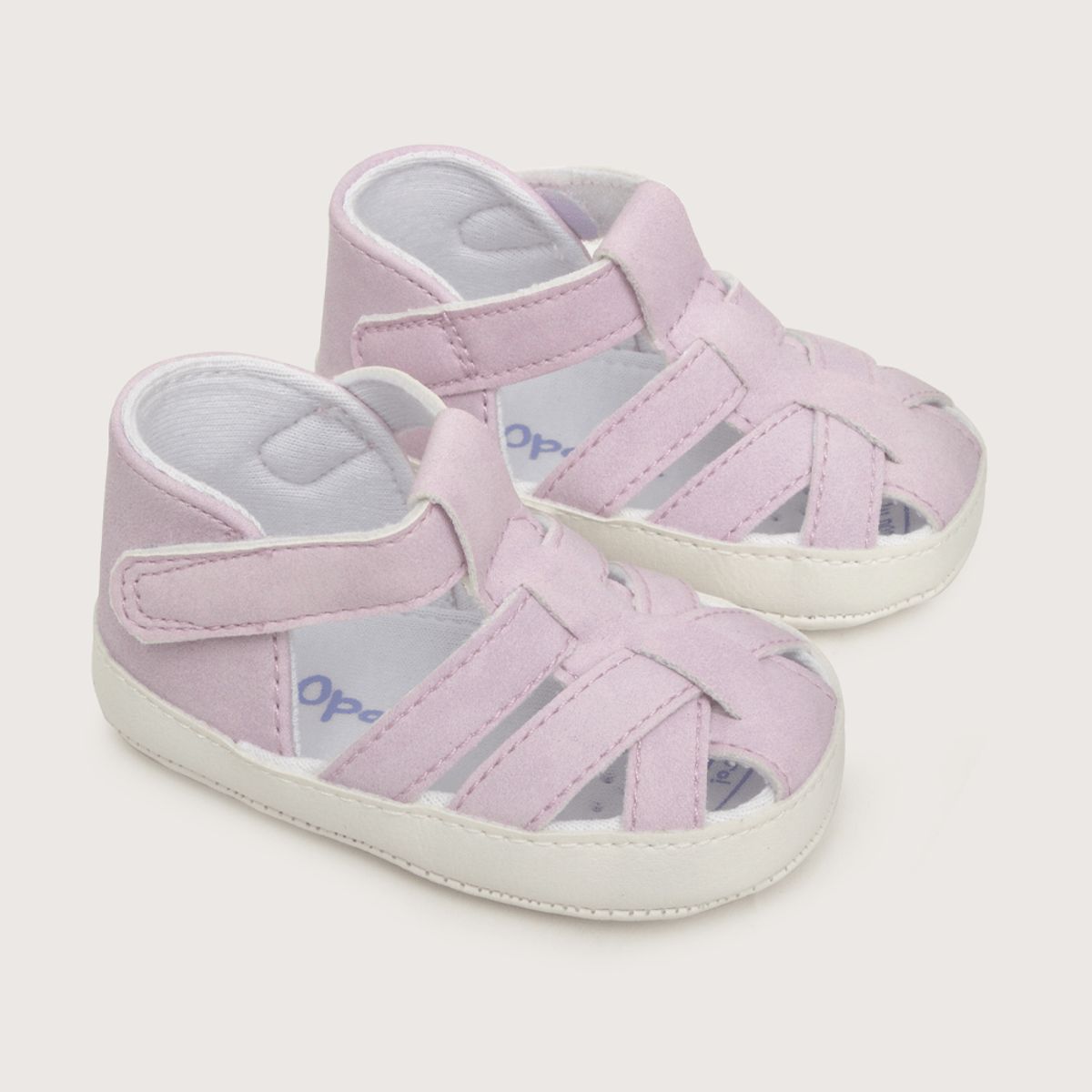 OPALINE - Sandalia de niña textil Morado