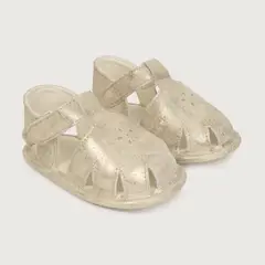OPALINE - Sandalia de bebé niña vestir velcro Amarillo