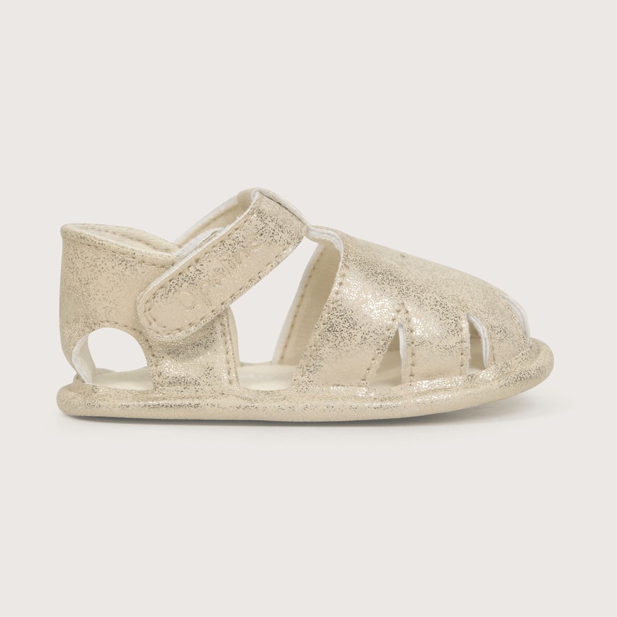 OPALINE - Sandalia de bebé niña vestir velcro Amarillo