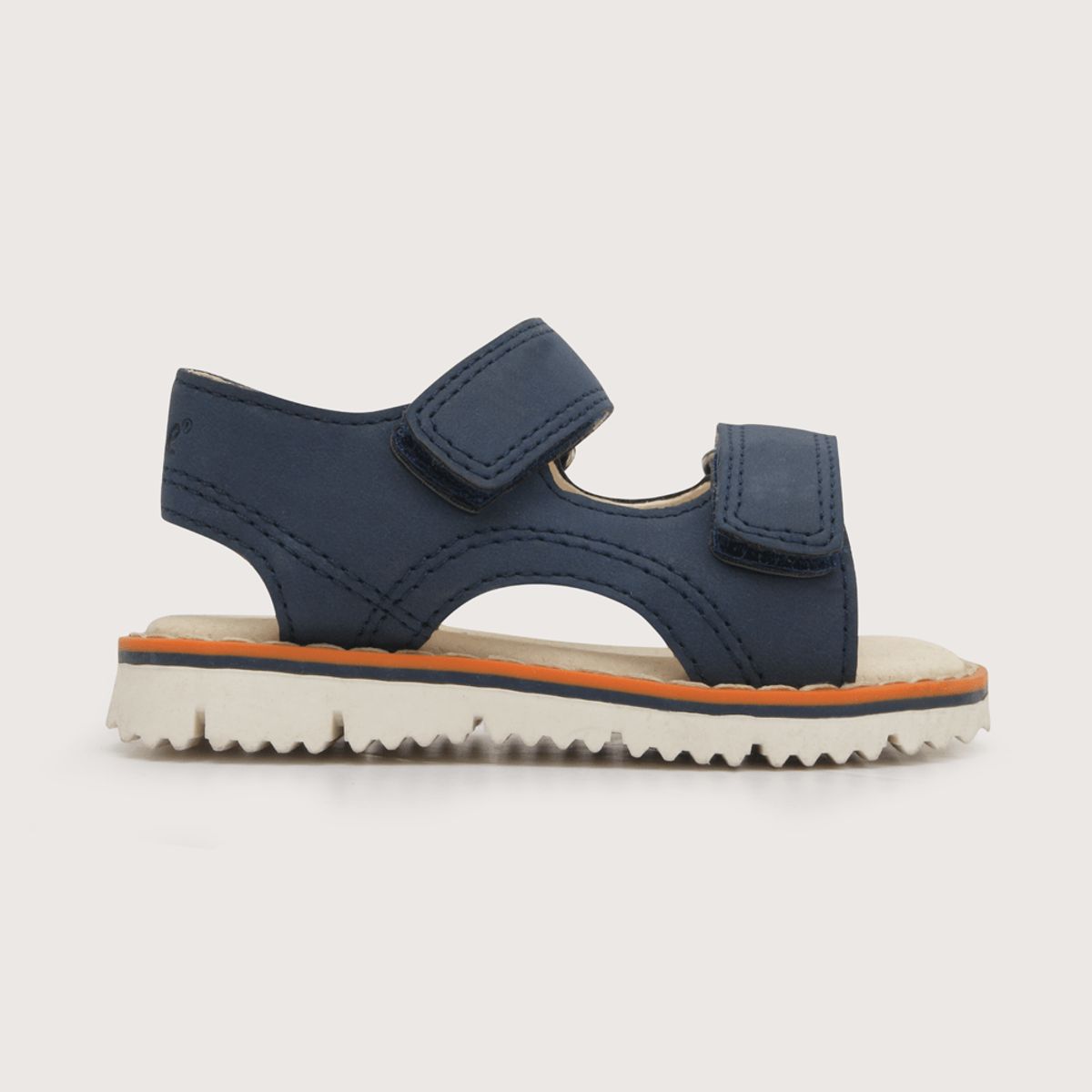 OPALINE - Sandalia de niño urbana azul con naranjo