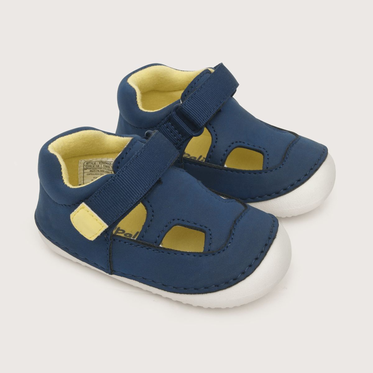 OPALINE - Sandalia de niño velcro Azul