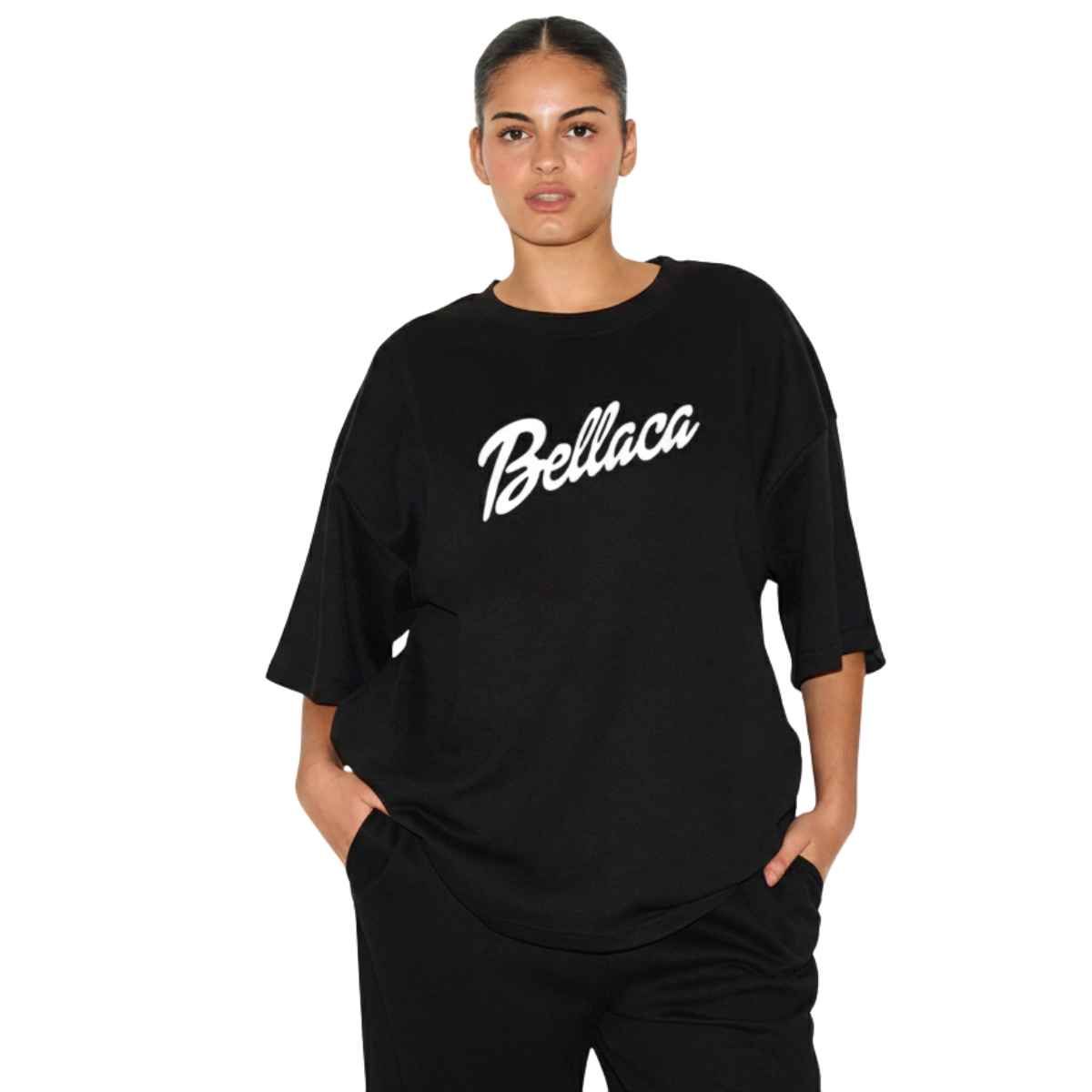 TRIPLE PLAY - Polera Oversize Dama 100% Algodón Bellaca