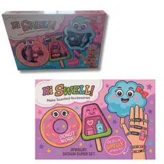 GENERICO - Set de Bisutería Infantil para Hacer Pulseras Diseños Donut Worry, Melon Mania y Candy Crazy