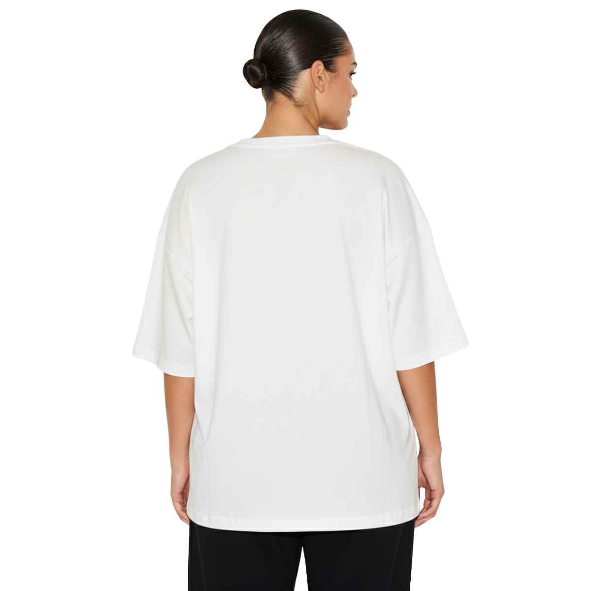 TRIPLE PLAY - Polera Oversize Dama 100% Algodón Good Vibes