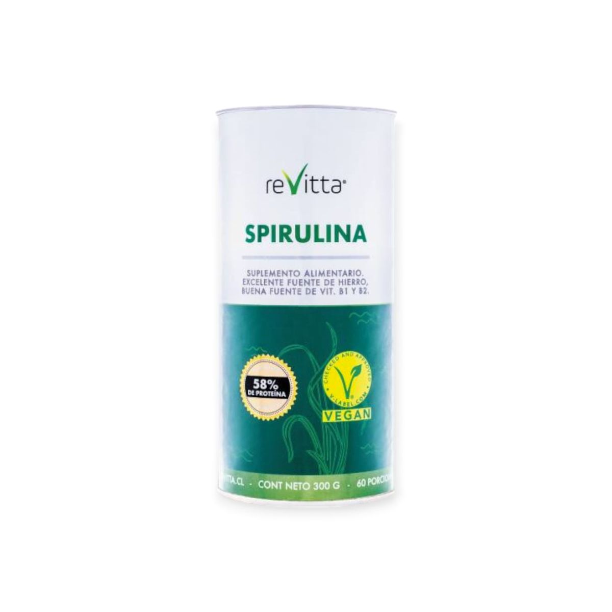 REVITTA WELLNESS - SPIRULINA EN POLVO 300GR - REVITTA