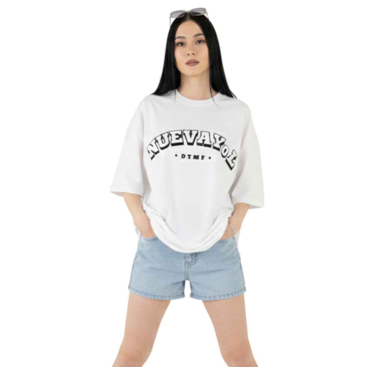 TRIPLE PLAY - Polera Oversize Dama 100% Algodón NuevaYol