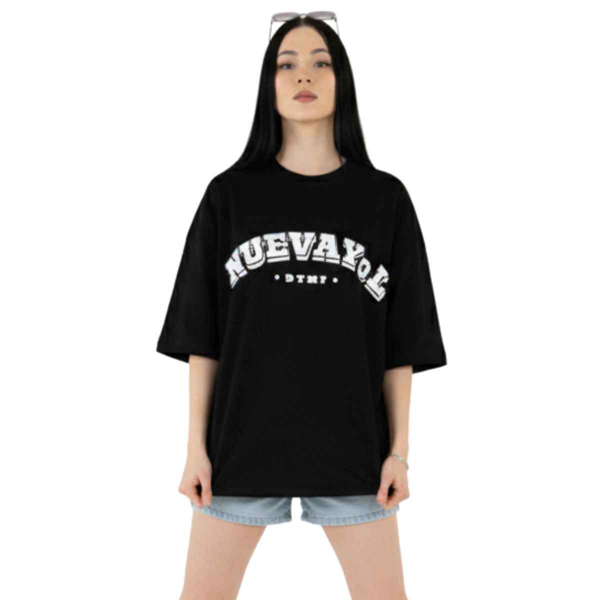 TRIPLE PLAY - Polera Oversize Dama 100% Algodón NuevaYol