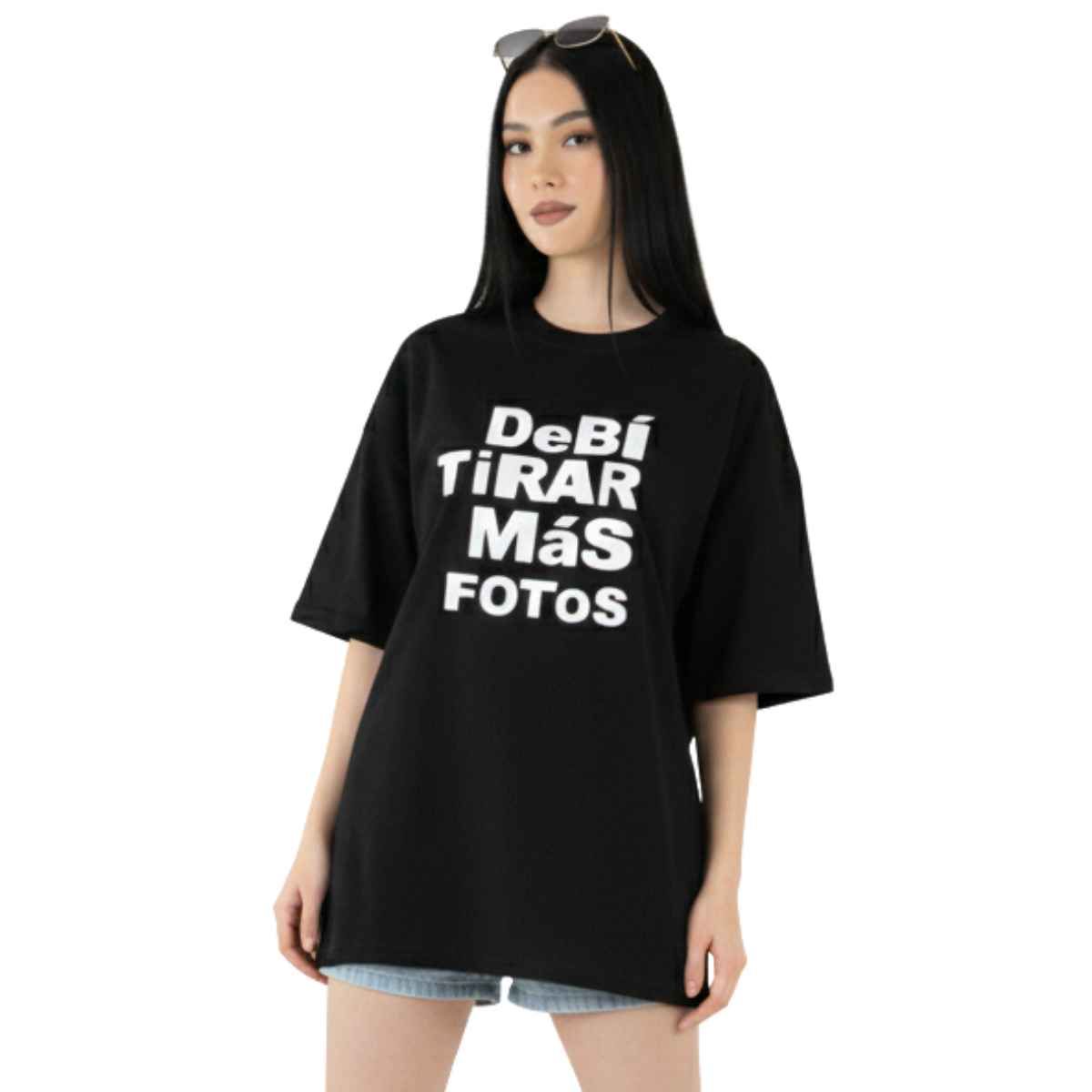 TRIPLE PLAY - Polera Oversize Dama 100% Algodón Debi tirar mas fotos