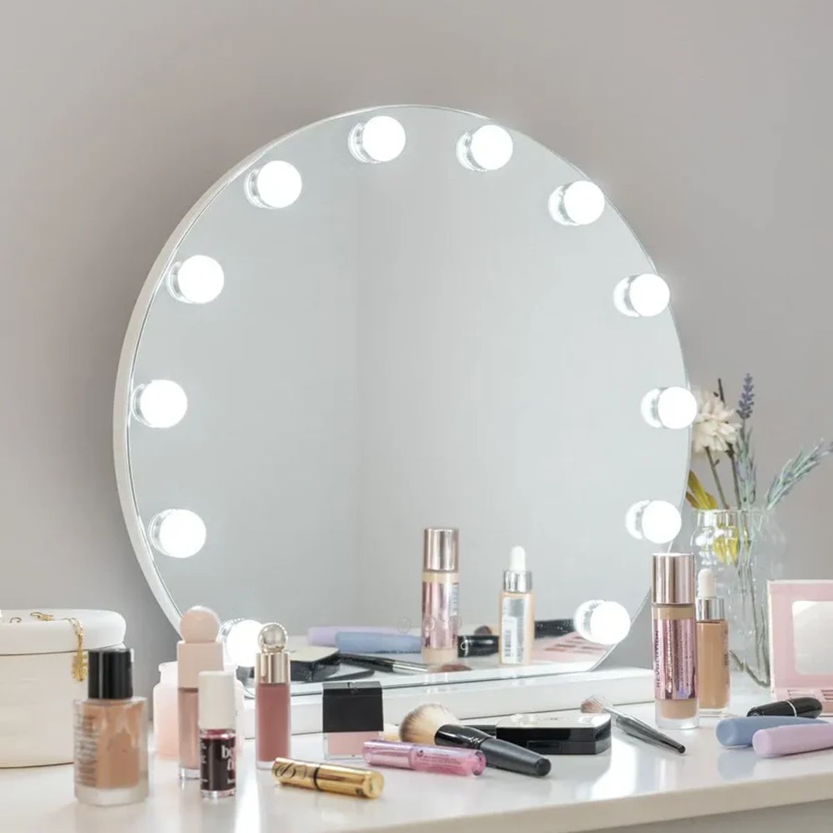 GENERICO - ESPEJO DE TOCADOR LUCES LED DECORATIVO