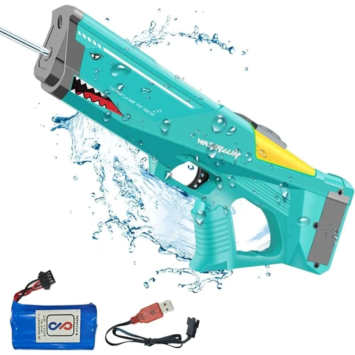 GENERICO - Pistola De Agua Eléctrica Para Niños Tiburon_.