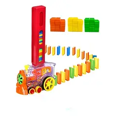 GENERICO - TREN DOMINO COLORES DE JUGUETE PARA NIÑOS