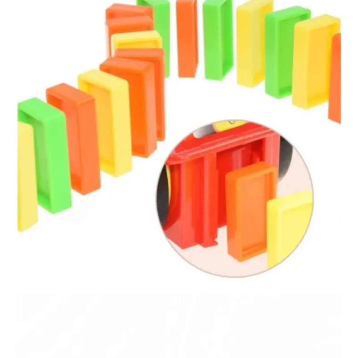 GENERICO - TREN DOMINO COLORES DE JUGUETE PARA NIÑOS