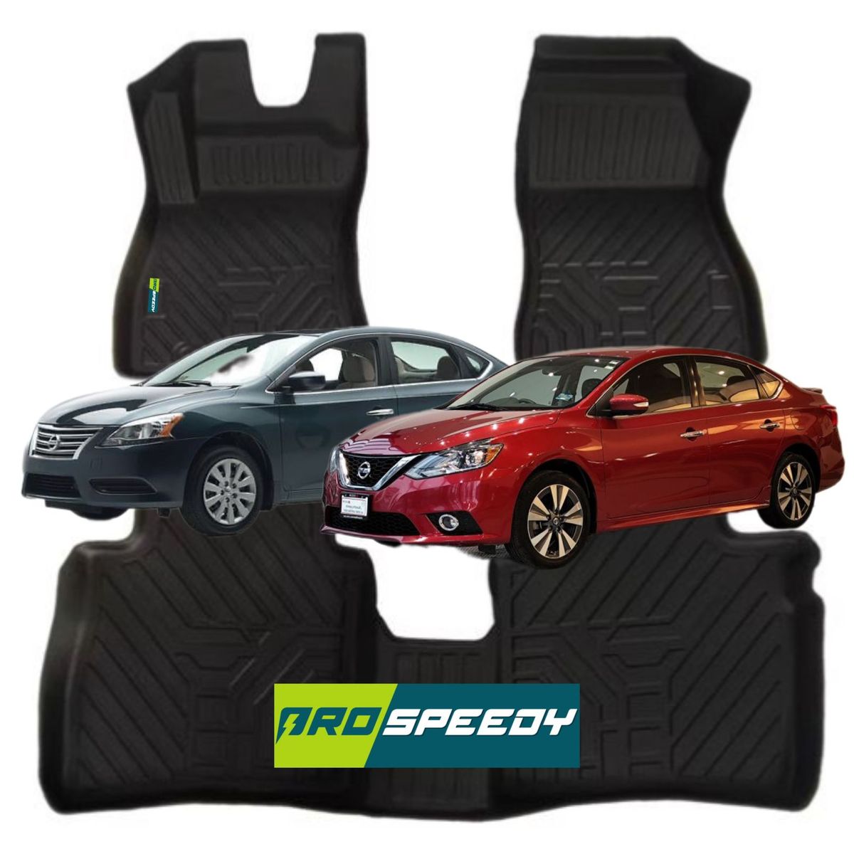GENERICO - PISOS CALCE PERFECTO PROSPEEDY NISSAN SENTRA 2013-2019 3PIEZAS