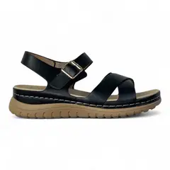 CARBIN - Sandalias Mujer Confort con Hebilla y Planta Antideslizante