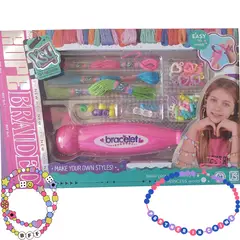 GENERICO - Set Pulseras y Trenzas para el Cabello Niñas Fácil de Usar y Súper Divertido