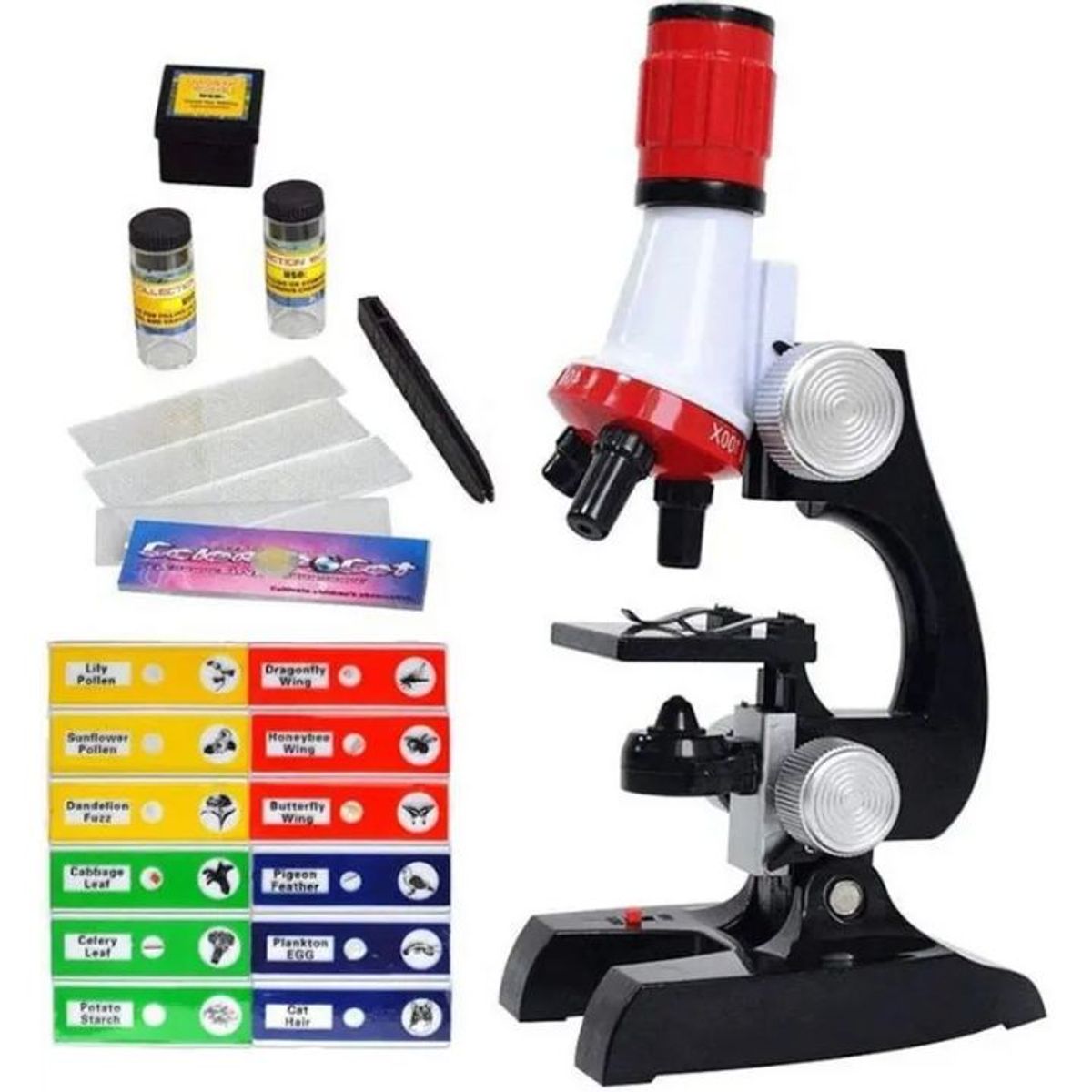 GENERICO - Kit De Ciencia Para Niños Microscopio Juguete Educativo