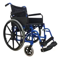 ORTOPEDIA EN LINEA - Silla de ruedas Muller Rocky II 45 cms 140 kilos dob. cruceta, brazos y pierneras abatibles