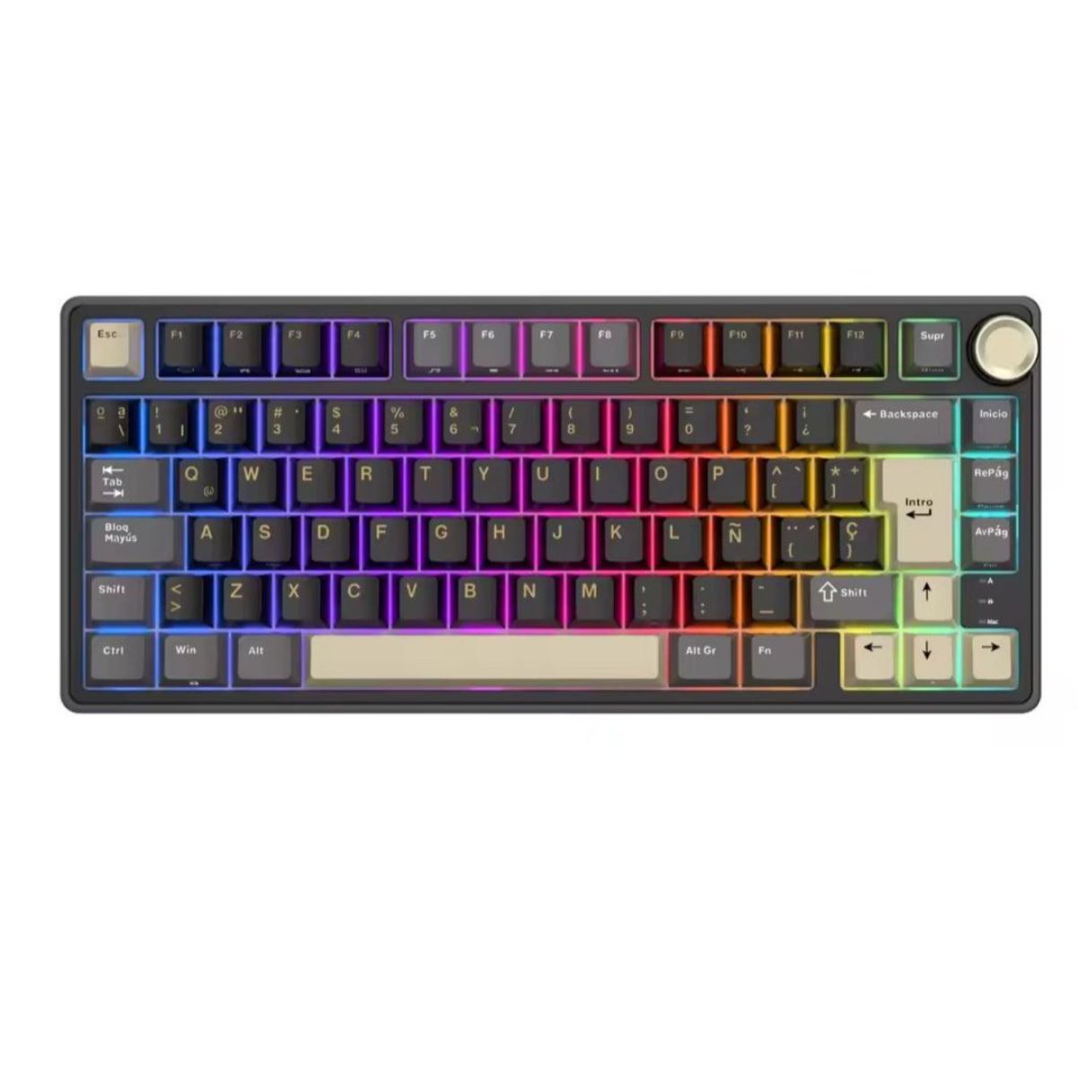 ROYAL KLUDGE - Teclado Mecánico Gamer Royal Kludge R75 Negro